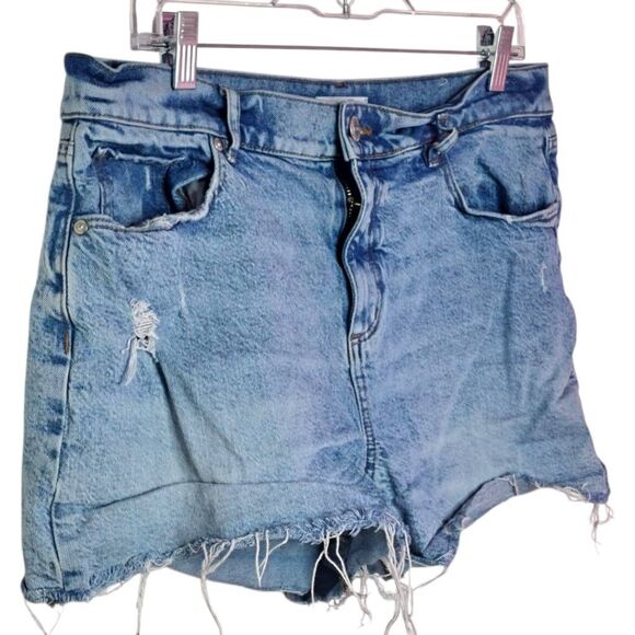 LOFT Women's The High Waist Cut Off Denim Shorts size 30 / 10 - Picture 2 of 7